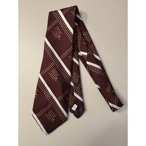 Vintage Tiffany Collection Men’s Tie 56 inch Burgundy Red